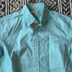 J Crew Slim Fit Oxford Button Down Shirt Light Blue Long Sleeve Men's XS